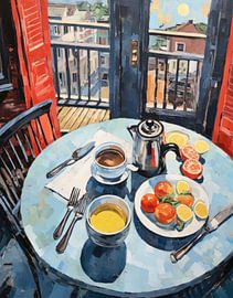 Still life with colour contrast by studio snik.