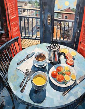 Stilleben mit Farbkontrast