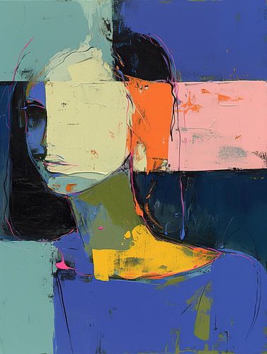 Portrait modern painting