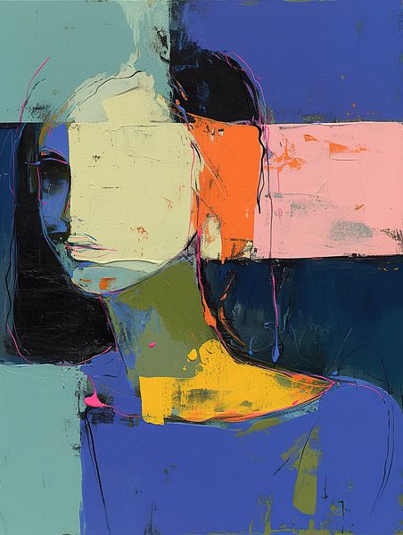 Portrait modern painting by Abstract Painting