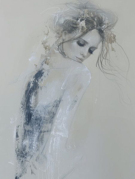 figurative female portrait by Carla Van Iersel