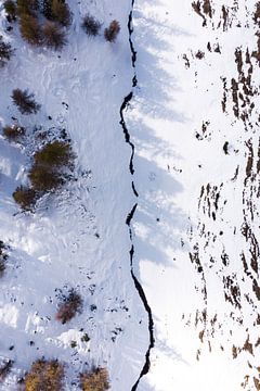 Drone shot, Dolomieten, Italie van Thousandtravelmiles