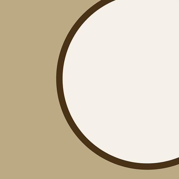 Rund in beige VII von Lily van Riemsdijk - Art Prints with Color