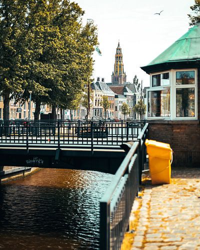 Hoge der A gefotografeerd voor de brug