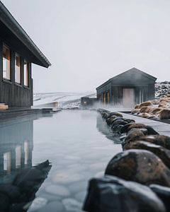 Haus mit Pool in der Landschaft