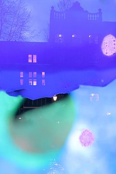 Blauwe avond in Amsterdam van Marianna Pobedimova