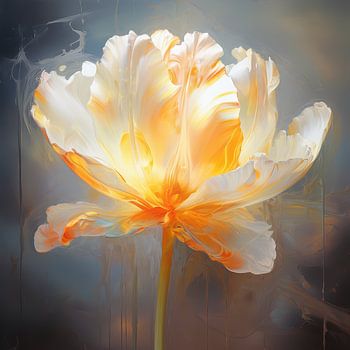 Tulipe botanique fleur œuvre moderne