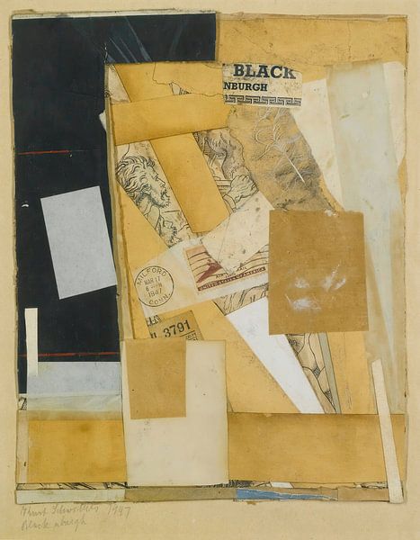 Kurt Schwitters - Black Nburgh (1947) von Peter Balan