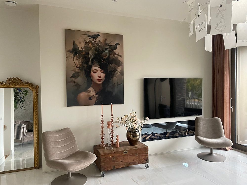 Fine art portrait "Bird's nest"  by Carla Van Iersel 