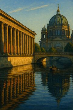 Berlin Cathedral Dawn: Spree Reflections by Travel Shop