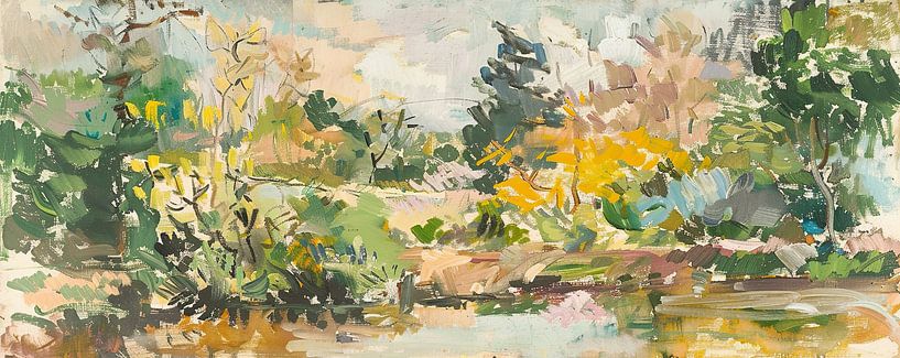 Gemälde Landschaft | Gemälde Ansicht von ARTEO Gemälde