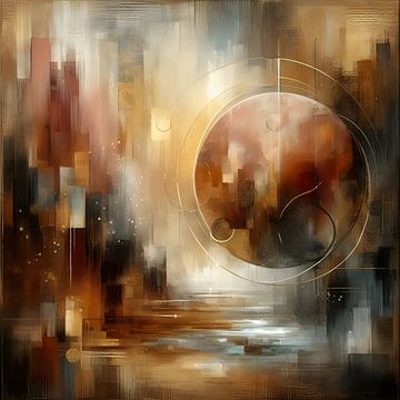 Abstract Planeet van FoXo Art