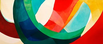 Riot of colours - dance of shapes by Poster Art Shop