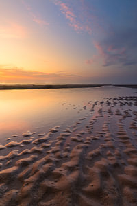 Sanfte Abendfarben am Strand von Texel