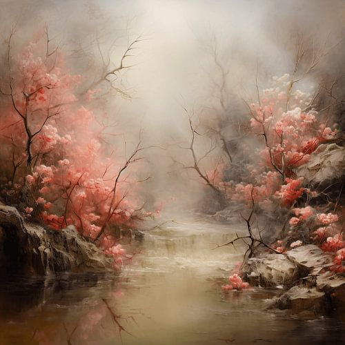 Blossom in the mist