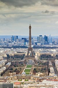Uitzicht op de Eiffeltoren Parijs van Dennis van de Water