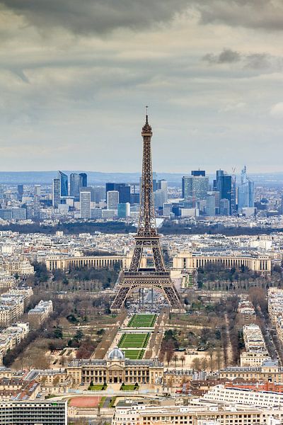 Blick auf den Eiffelturm Paris von Dennis van de Water