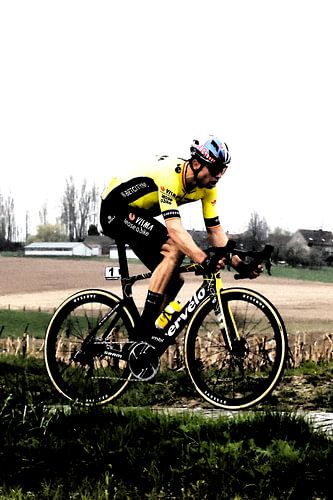 Wout van Aert auf dem Weg zum Sieg