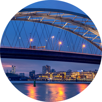 Brienenoordbrug en Skyline Rotterdam van Prachtig Rotterdam