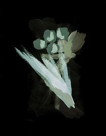 Muted Abstract Flora by Lori Ann Folz