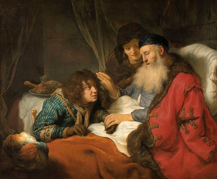 Isaak segnet Jakob, Govert Flinck von Meisterhafte Meister