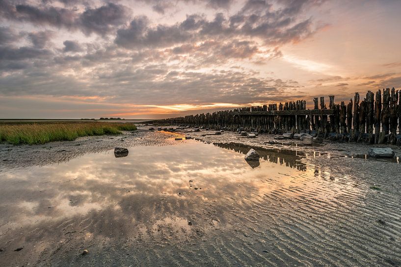 Zonsondergang bij Moddergat par Fotografie Egmond