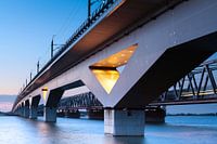 two railway-bridges on the river Hollandsch Diep 
