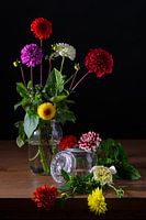 Dahlias in weckpot - sturdy still life