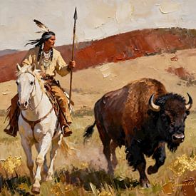 Spear at Full Run van Johannas Art Creations