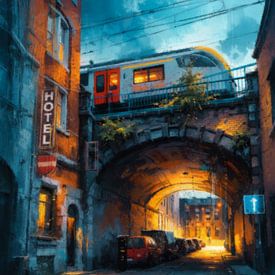 Brüssel bei Nacht von Geert Van Baelen