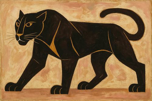 Panter in strakke contouren