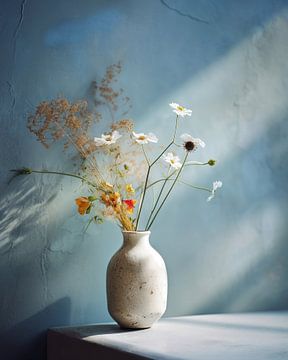 Vaas met veldbloemen van Studio Allee