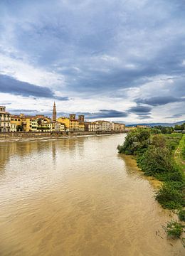 View of the river Arno in Florence, Italy