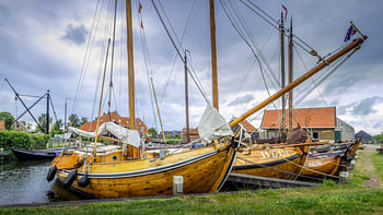 Skutsjes in Friesland
