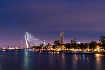 Blauwe uurtje Rotterdam van Inge van der Stoep