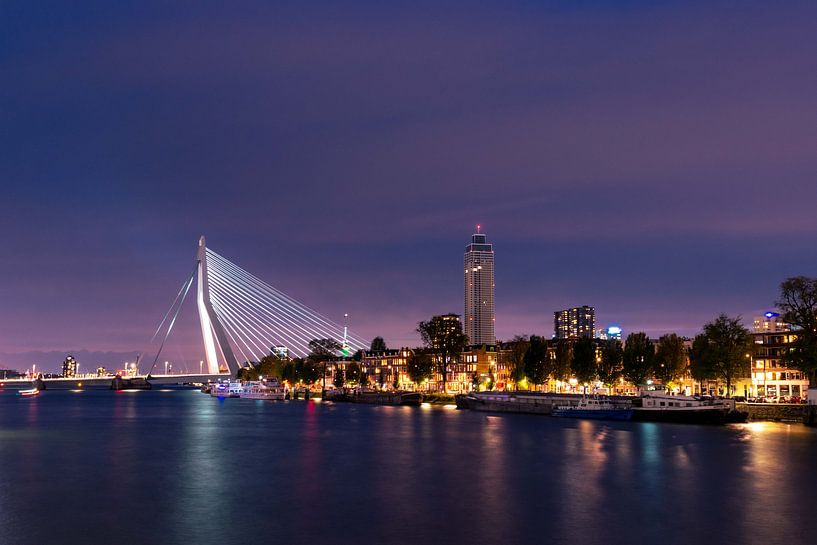 Blue hour Rotterdam by Inge van der Stoep