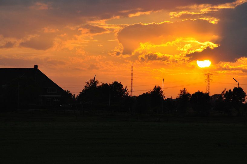Zonsondergang von Fred van den Brink