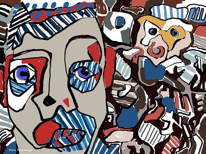 eine Studie zu Ehren von Jean Dubuffet von SlowDad Art