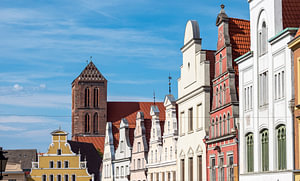 Altstadt von Wismar an der Ostsee
