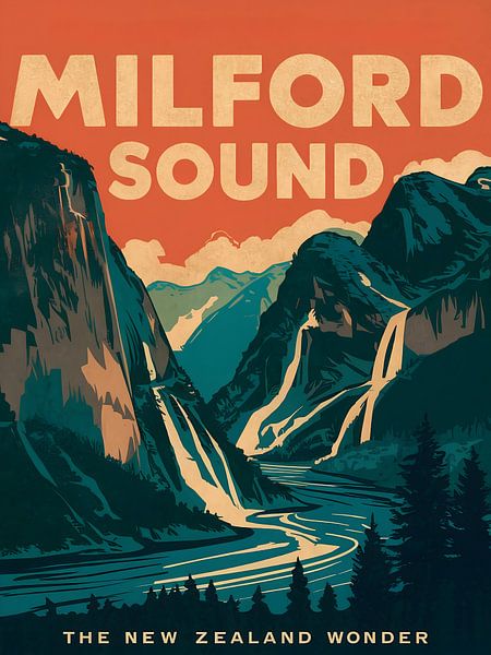 Paysage à couper le souffle du Milford Sound par Robert Swaine