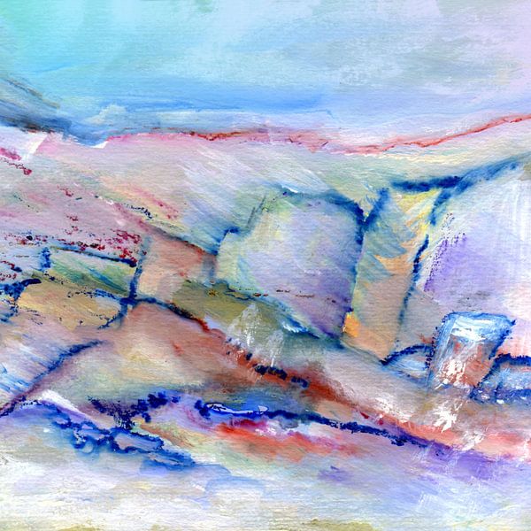 Felsen in der Landschaft von Claudia Gründler