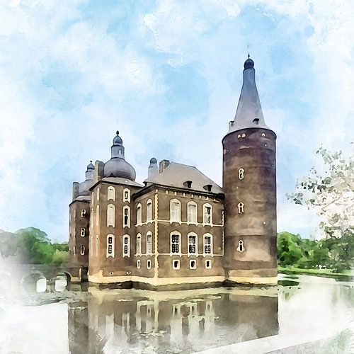 Kasteel Hoensbroek in Hoensbroek, Limburg.