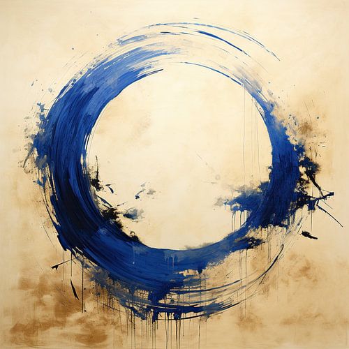 Dance of Blue | Abstract Cobalt Blue