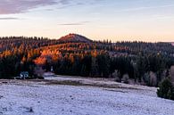 Korte wandeling bij zonsondergang naar de Ruppberg bij Zella-Mehlis - Thüringen - Duitsland van Oliver Hlavaty thumbnail