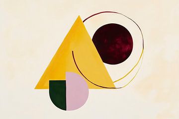 Geometric harmony - symphony of colours by Poster Art Shop