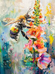Peinture d'abeilles