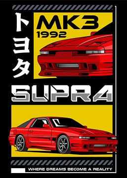 1992 Toyota Supra MK 3 JDM Car by Adam Khabibi