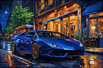 Lambo bei Nacht von DeVerviers