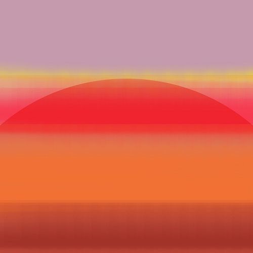 Neon kunst. Kleurrijk minimalistisch geometrisch abstract in lila, rood, terra, oranje