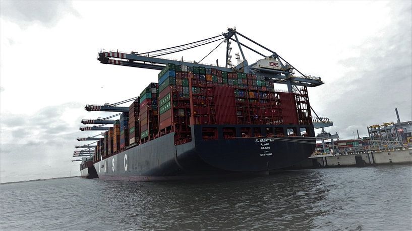 Een China Schip in de Haven van Rotterdam by Veluws